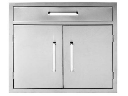 Whistler 28-Inch Stainless Steel Double Door and Single Drawer Combo