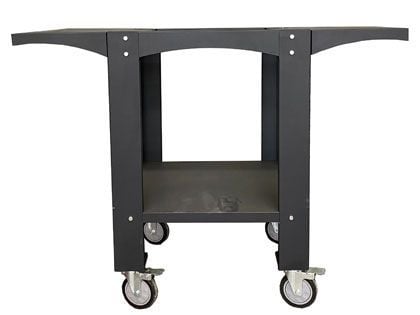 WPPO Stainless Steel Cart for Karma 25-Inch Wood Fired Pizza Oven - Black