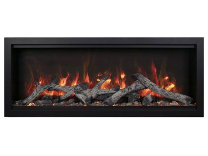 Amantii 50-Inch Symmetry Bespoke Extra Tall Linear Electric Fireplace