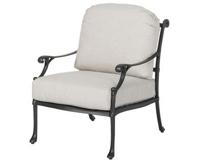 Gensun Michigan Cast Aluminum Outdoor Patio Lounge Chair