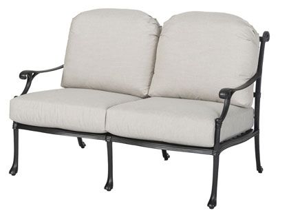 Gensun Michigan Cast Aluminum Outdoor Patio Loveseat