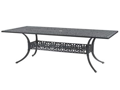 Gensun Michigan Cast Aluminum 42 x 86-Inch Rectangular Outdoor Dining Table