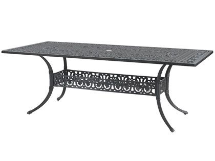 Gensun Michigan Cast Aluminum 38 x 72-Inch Rectangular Outdoor Dining Table