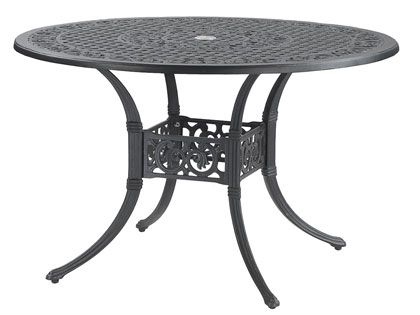 Gensun Michigan Cast Aluminum 48-Inch Round Outdoor Dining Table