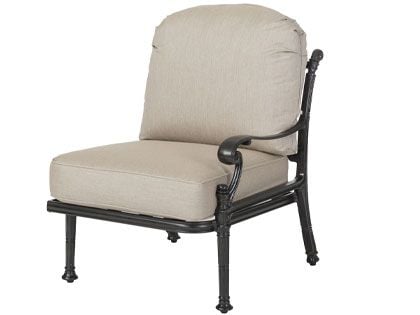 Gensun Florence Cast Aluminum Left Arm Lounge Chair