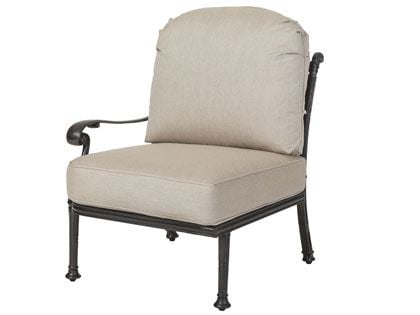 Gensun Florence Cast Aluminum Right Arm Lounge Chair