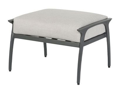 Gensun Amari Cast Aluminum Ottoman with Optional Cushion