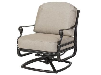 Gensun Grand Terrace Cast Aluminum Swivel Rocking Patio Lounge Chair