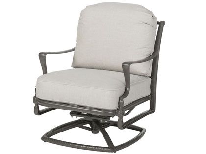 Gensun Bel Air Cast Aluminum Swivel Rocking Patio Lounge Chair