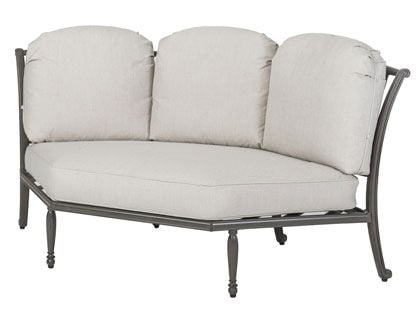 Gensun Bel Air Cast Aluminum 3-Back Corner Armless Patio Lounge Chair