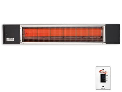 Sunpak TSH 48-Inch 34,000 BTU Gas Two-Stage Infrared Patio Heater - Black