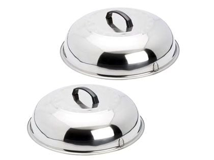 EVO Stainless Steel Cooking Covers - Set of 2 Sizes