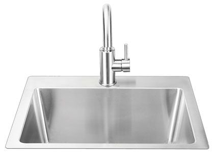 Bull 24-Inch Stainless Steel Dual Mount Sink with Faucet