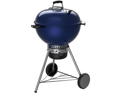 Weber Master Touch 22-Inch Charcoal Grill With Gourmet BBQ System Cooking Grate - Deep Ocean Blue
