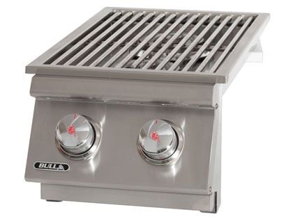 Bull Built-In Gas Double Side Burner with Stainless Steel Lid