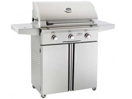 American Outdoor Grill L-Series 30-Inch 3-Burner Gas Grill with Backburner, Rotisserie & Single Side Burner 