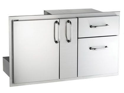 Fire Magic Select 36-Inch Access Door With Platter Storage And Double Drawer