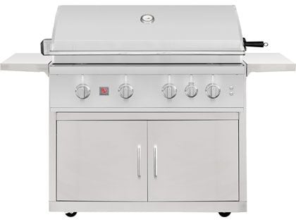 Summerset TRL Pro 40-Inch 4 Burner Gas Grill With Rear Infrared Burner and Rotisserie Kit