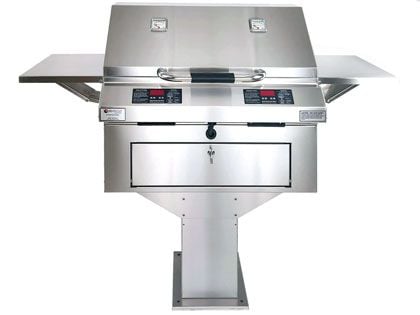 ElectriChef Ruby 32-Inch Pedestal-Base 5280 Watt Electric Grill With Dual Temperature Control