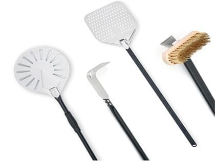 WPPO Pro Aluminum Wood Fired Pizza Oven Utensil Kit (4-Piece)