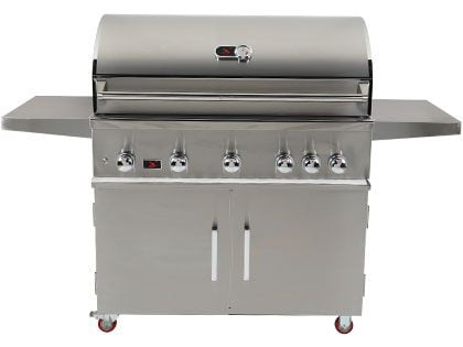 Whistler 42-Inch 5-Burner Gas Grill With Rear Infrared Burner, Grill Lights, Rotisserie Kit & Cover