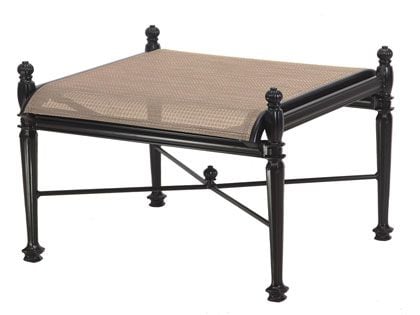 Gensun Grand Terrace Cast Aluminum Sling Ottoman
