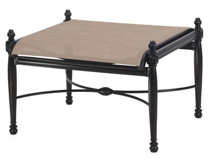 Gensun Bel Air Cast Aluminum Sling Ottoman
