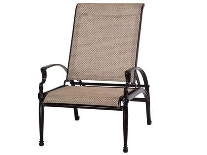 Gensun Bel Air Cast Aluminum Sling Reclining Chair