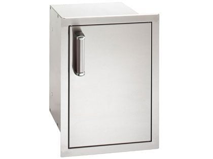 Fire Magic Premium Flush 14-Inch Right-Hinged Enclosed Cabinet Storage With Drawers With Soft Close