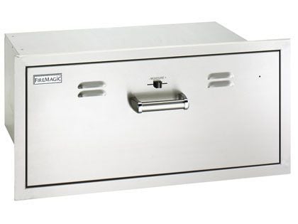 Fire Magic Premium Flush 30-Inch Built-In 110V Electric Stainless Steel Warming Drawer