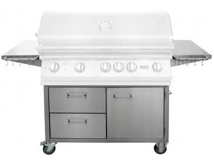 Lion 40-Inch Stainless Steel Grill Cart With Access Doors