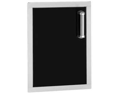 Fire Magic Echelon Flush 14-Inch Black Left-Hinged Single Access Door - Vertical With Soft Close