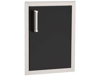 Fire Magic Echelon Flush 14-Inch Black Right-Hinged Single Access Door - Vertical With Soft Close