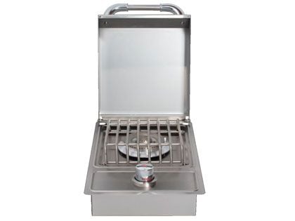 Bull Drop-In Gas Single Side Burner with Stainless Steel Lid