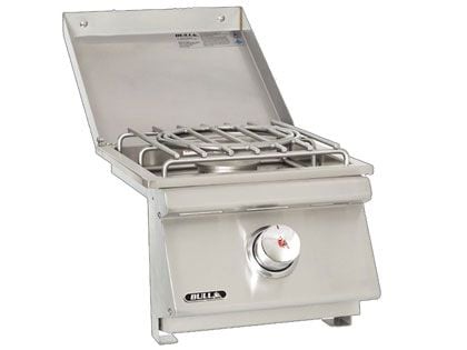 Bull Slide-In Pro Gas Side Burner with Stainless Steel Lid