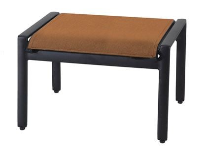 Gensun Echelon Cast Aluminum Padded Sling Ottoman