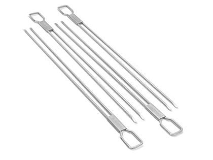 Broil King 4 Piece Stainless Steel Dual Prong Skewers
