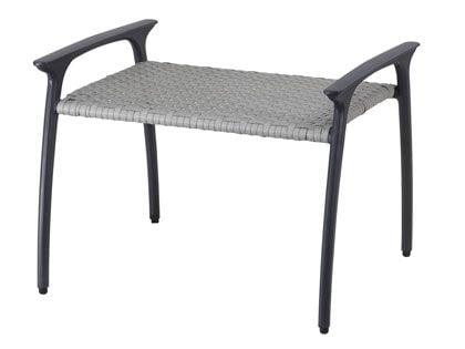 Gensun Amari Cast Aluminum Woven Ottoman