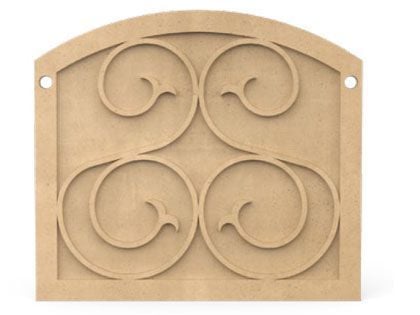 American Fyre Designs Arched GFRC Protector Plate