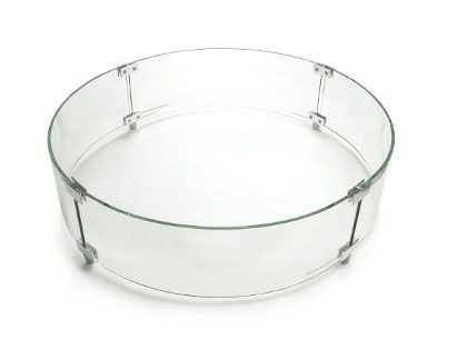 American Fyre Designs Round Glass Wind Guard, 26 Inches
