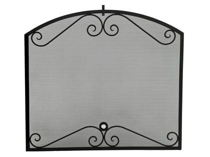 American Fyre Designs Arched Black Scroll Screen