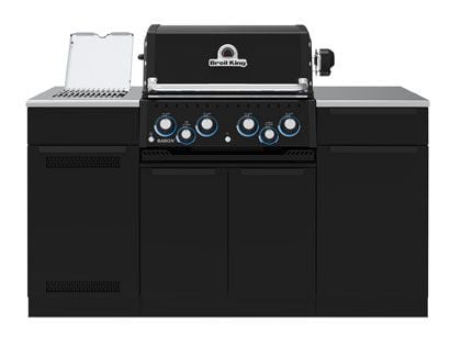 Broil King Baron 490i 4-Burner Gas Grill With Rotisserie & Side Burner - Shadow
