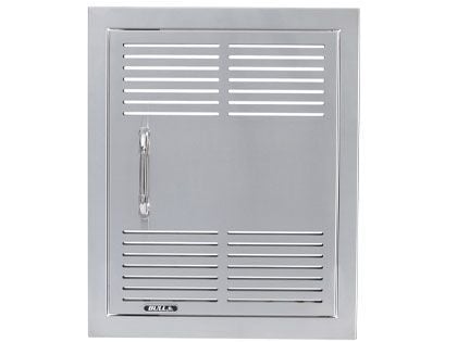 Bull 18-Inch Vented Stainless Steel Single Vertical Access Door with Reveal