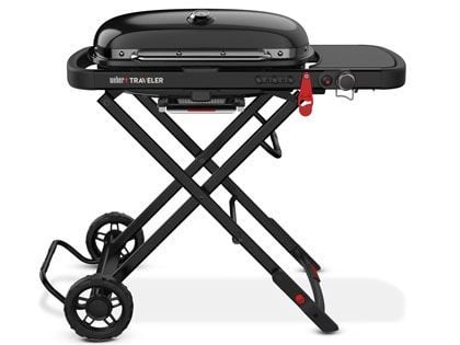 Weber Traveler Folding Portable Propane Gas Grill - Stealth