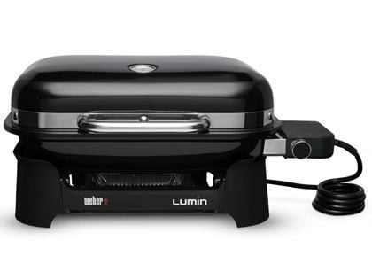 Weber Lumin Compact Portable 1560 Watt Electric Grill - Black