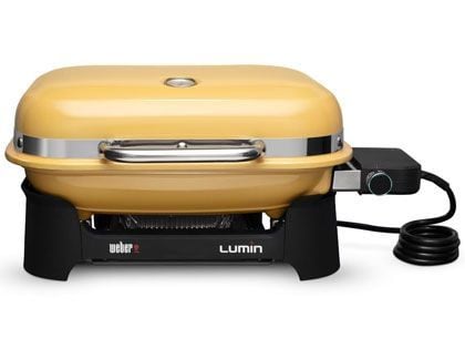 Weber Lumin Compact Portable 1560 Watt Electric Grill - Golden Yellow
