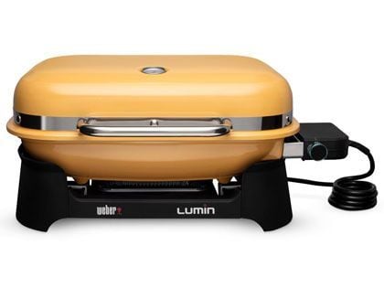 Weber Lumin Portable 1560 Watt Electric Grill - Golden Yellow