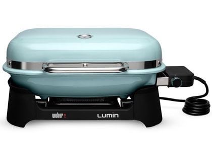 Weber Lumin Portable 1560 Watt Electric Grill - Ice Blue