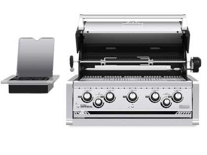 Broil King Imperial S590 5-Burner Built-In Gas Grill With Rotisserie & Side Burner