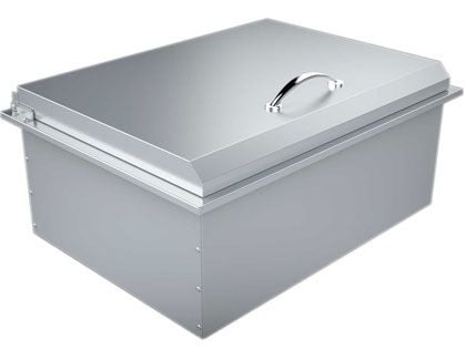 Sunstone 28-Inch Stainless Steel Insulated Large Drop-in Ice Chest